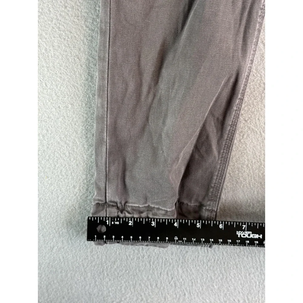 DU/ER Pants Mens 32x30 Gray Slim Fit Cargo Canvas Ankle Zip Travel MPTH1006